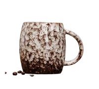 KUNYOS Tazza Da Caffè In Ceramica Di Grande Capacità Da 410 Ml, Tazza Da Caffè E Tazza Da Tè Fatte A Mano E Trasformate In Forno, Tazza Grande, Può Contenere Bevande Calde E Fredde(Brown)