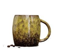KUNYOS Tazza Da Caffè In Ceramica Di Grande Capacità Da 410 Ml, Tazza Da Caffè E Tazza Da Tè Fatte A Mano E Trasformate In Forno, Tazza Grande, Può Contenere Bevande Calde E Fredde(Yellow)