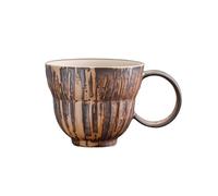 KUNYOS Tazze Da Caffè In Ceramica Marrone, Tazze Da Caffè E Da Tè In Gres Fatte A Mano, Tazze For Bevande Calde E Fredde, Come Opere D'arte For Decorare Il Ristorante(Brown190ml)