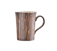 KUNYOS Tazze Da Caffè In Ceramica Marrone, Tazze Da Caffè E Da Tè In Gres Fatte A Mano, Tazze For Bevande Calde E Fredde, Come Opere D'arte For Decorare Il Ristorante(Brown295ml)