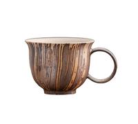 KUNYOS Tazze Da Caffè In Ceramica Marrone, Tazze Da Caffè E Da Tè In Gres Fatte A Mano, Tazze For Bevande Calde E Fredde, Come Opere D'arte For Decorare Il Ristorante(Brown280ml)