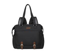 KUNYOS Zaino For Il Cambio Del Pannolino Del Bambino, Borsa For Pannolini Impermeabile E Resistente All'usura, Può Essere Portata Su Una Spalla O Su Entrambe Le Spalle(Black)