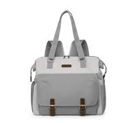 KUNYOS Zaino For Il Cambio Del Pannolino Del Bambino, Borsa For Pannolini Impermeabile E Resistente All'usura, Può Essere Portata Su Una Spalla O Su Entrambe Le Spalle(Grey)