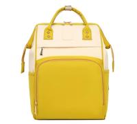 KUNYOS Zaino For Il Cambio Pannolini Alla Moda, Borsa For Pannolini Portatile Impermeabile Di Grande Capacità Con Cinghie For Passeggino, Borsa Da Viaggio Unisex Con Colori A Contrasto(Yellow)