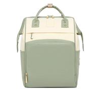 KUNYOS Zaino For Il Cambio Pannolini Alla Moda, Borsa For Pannolini Portatile Impermeabile Di Grande Capacità Con Cinghie For Passeggino, Borsa Da Viaggio Unisex Con Colori A Contrasto(Green)