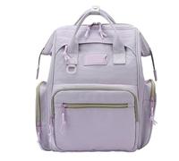 KUNYOS Zaino For Il Cambio Pannolini Di Grande Capacità, Borsa For Impermeabile E Resistente All'usura Con Strato Isolamento Termico, Conservazione Classificata Tutti I Prodotti(Purple)