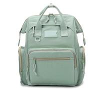 KUNYOS Zaino For Il Cambio Pannolini Di Grande Capacità, Borsa For Impermeabile E Resistente All'usura Con Strato Isolamento Termico, Conservazione Classificata Tutti I Prodotti(Green)