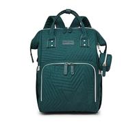KUNYOS Zaino for il cambio pannolini di grande capacità, con strato isolamento termico, piccola borsa indipendente, impermeabile e resistente all'usura, può contenere(Green)
