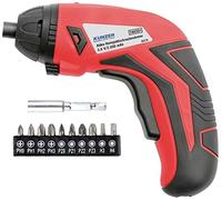 KUNZER 7AKS01 - Cacciavite compatto a batteria, 3 Nm, 200 giri/min, 3,6 V/2.000 mAh, set di punte da 10 pezzi