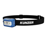 Kunzer HL-002 Lampada frontale con tecnologia LED e funzione sensore: 3 modalità con intensità luminosa 120-300 lm, durata fino a 5 ore