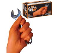 Kunzer Tiger Grip XL 90 Pezzi Guanti monouso in Nitrile Taglia (Guanti): XL EN 374, EN 455