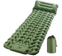 KUOGAS Materassino Campeggio, Materassino Autogonfiante Ampliato e Ispessito, Gonfiabile con Pompa a Pedale, Tappetino Ultra-Leggero e Portatile, Ideale per Campeggio, Spiaggia, Escursionismo