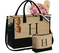 KUOL-KIDS Borsa Mare Donna Tracolla Tote Bag Grande Shopper Tela Spalla Viaggi Capiente Personalizzata per Feste Picnic