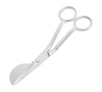 KUONIIY Forbici da ricamo, in acciaio inox, con paletta a forma di becco d'anatra, per arte, artigianato, tufting, cucito e ricamo, 15,2 cm, argento