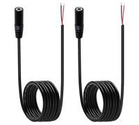 KUOQIY 2 Pezzi 1m 3.5mm Femmina a Filo Nudo, TS 2 Poli Mono 3.5mm Connettore Jack Cavo Audio, per Riparazione Cavi Audio