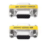 KUOQIY 2 Pezzi VGA 15 Pin Femmina a Femmina Gender Changer, Adattatore VGA Mini Gender Changer, per PC Monitor