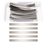 KUOQIY 200 Pezzi 0.1 * 8 * 100 mm Nastro in Nichel Placcato in Acciaio Nichel, Striscia di Nichel della Batteria, Nastro di Nickel Piattina per Saldatura, per Saldatura a Batteria 18650