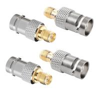 KUOQIY 4 Pezzi Connettore BNC Femmina a SMA Femmina, Adattatore da BNC a SMA, per Cavo di Prolunga Antenna WiFi