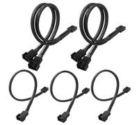 KUOQIY 5 pezzi PWM Ventilatore Splitter Cavo, 4 Poli Computer Cavo di Alimentazione 1-a 1 e 1-a-2 Convertitore, Cavo Y per Computer Case 4/3 Poli Radiatore