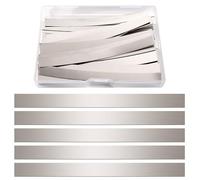 KUOQIY 50 Pezzi 0.15 * 8 * 100 mm Striscia di 99.6% nichel puro in Acciaio Nichel, Striscia di Nichel della Batteria, Nastro di Nickel Piattina per Saldatura, per Saldatura a Batteria 18650