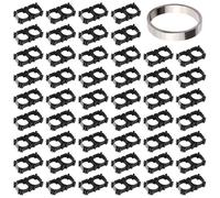 KUOQIY 50 Pezzi 18650 Supporto per Batteria Agli Ioni di Litio, 2 Celle 18650 Batteria al Litio Staffa, Supporto Cilindrico per Batteria, con 3m Nastro di Nichel, per Batteria Litio 18650