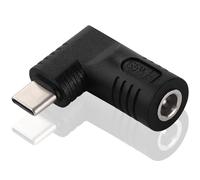 KUOQIY 65W PD USB C a DC Adattatore, Jack DC 5.5x1.7 mm Ingresso a USB-C Type-C Angolo 90 Gradi Spina di Alimentazione Adattatore di Ricarica, per Telefono, Laptop