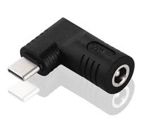KUOQIY 65W PD USB C a DC Adattatore, Jack DC 5.5x2.5 mm Ingresso a USB-C Type-C Angolo 90 Gradi Spina di Alimentazione Adattatore di Ricarica, per Telefono, Laptop