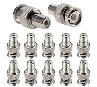 KUOQIY Adattatore BNC a RCA - 10 Pezzi, Connettore Cavo Coassiale per Telecamera CCTV