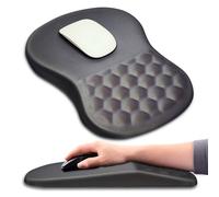 KUOSGM Tappetino per mouse con supporto per il polso, tappetino ergonomico per mouse con punto massaggiante, comodo tappetino per mouse per computer portatile, poggiapolso, sollievo dal dolore, con