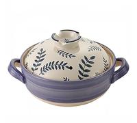 KUOYTT Casseruola in Ceramica, pentola di Terracotta Giapponese, pentola di Riso in Pietra con Coperchio, pentola di Terracotta, pentola in Ceramica, pentola per Cucinare, pentola Sana, p