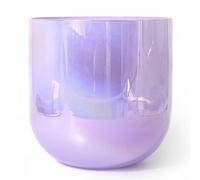 KUOYTT Ciotola di Cristallo Alchemy, per Meditazione Yoga e guarigione Sonora, Ciotola di Quarzo Chakra, con percussore Acrilico Gratuito e Anello di Tenuta, Viola (Colore: Nota E da 7 po