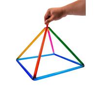 KUOYTT Piramide di Cristallo con Colori Arcobaleno, Ciotola Sonora per Chakra, Regalo per Yoga, Meditazione e guarigione Sonora, con percussore in Acrilico e Valigia gratuiti (10 Pollici)