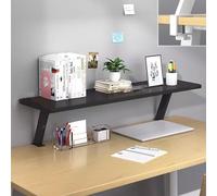 KUOYTT Ripiano portaoggetti da scrivania con Morsetto, Organizer da scrivania rialzato, Piattaforma per Accessori da postazione di Lavoro rialzata, per Accessori da Tavolo (Colore: Nero,