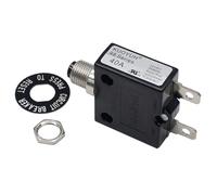 KUOYUH Interruttore termico push-to-reset serie 98 da 40 A USA, con terminale a connessione rapida, con coperchio antipolvere trasparente e impermeabile (1 pezzo)