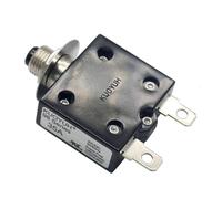 KUOYUH USA Terminali a connessione rapida da 35 Amp serie 98 interruttore termico push-to-reset con coperchio antipolvere trasparente impermeabile a pulsante (confezione da 1)
