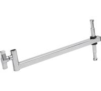 Kupo KS-058 Baby Offset Arm 38 cm in acciaio cromato con ricevitore 16 mm e doppio stud - sposta luci e accessori mantenendo lo stativo nascosto, capacità 20 kg
