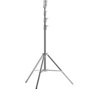 KUPO Stand professionale 543M Master High Cine Stand in acciaio cromato - altezza massima 445 cm, capacità 40 kg, colonna telescopica 3 risers/4 sezioni