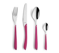 Kuppels 2294RFPK10C71 Set di Posate, Acciaio Inox, Lampone