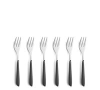 Kuppels 2294SLBS01AN6 Set di forchette da Dolce, Acciaio Inox, Grigio Ardesia