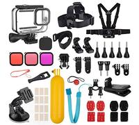 Kuptone 52 IN 1 Accessori Kit per GoPro HERO 12/11/10/9, custodia tenuta stagna+filtri immersioni+Custodia Silicone+supporto ventosa+accessorio impugnatura galleggiante