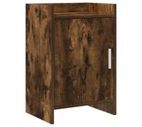 KUPTYERFG Comodino in rovere affumicato, 40 x 30 x 60 cm, con anta | Cassettiera modulare per camera da letto e soggiorno con 2 ripiani, porta robusta ed elegante maniglia in metallo.