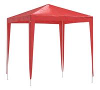 KUPTYERFG Gazebo per feste, 200 x 200 x 240 cm, rosso, in acciaio PE | Rifugio pieghevole rosso in PE e acciaio per il giardino, feste all'aperto ed eventi al parco.