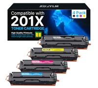 KUPYLM 201X 201A Cartuccia Toner Compatibili per HP 201X CF400X CF400A CF401X CF402X CF403X Toner Color Laserjet Pro MFP M277dw M277n M277 M274n M252n M252dw M277c6 (Nero,Ciano,Giallo,Magenta,4-Pack)