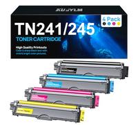 KUPYLM TN241 TN245 Toner Compatible per Brother TN 241 TN-241 TN-245 per HL-3140CW MFC-9140CDN DCP-9020CDW MFC-9330CDW MFC-9340CDW HL-3170CDW HL-3150CDW (1 Nero 1 Ciano 1 Magenta 1 Giallo, 4-Pack)