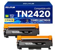 KUPYLM TN2420 TN 2420 Toner Compatibili per Brother TN2420 Compatibili per MFC L2710DW MFC L2710DN HL-L2310D HL-L2350DW MFC L2750DW DCP-L2510D HL-L2375DW MFC L2730DW DCP-L2530DW DCP-L2550DN (2 Nero)