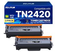 KUPYLM TN2420 TN 2420 Toner Compatibili per Brother TN2420 Compatibili per MFC L2710DW MFC L2710DN HL-L2310D HL-L2350DW MFC L2750DW DCP-L2510D HL-L2375DW MFC L2730DW DCP-L2530DW DCP-L2550DN (2 Nero)