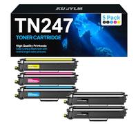 KUPYLM TN243CMYK TN247 Toner Compatibili per Brother TN247 TN-243CMYK per Toner Brother DCP L3550CDW MFC L3730CDN MFC-L3750CDW MFC L3770CDW HL-L3270CDW HL-L3210CW (2Nero Ciano Giallo Magenta, 5-Pack)