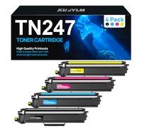 KUPYLM TN247 TN243CMYK Toner Compatibili per Brother TN247 TN-243CMYK per Toner Brother DCP-L3550CDW MFC L3730CDN MFC-L3750CDW MFC L3770CDW HL-L3270CDW HL-L3210CW (Nero Ciano Giallo Magenta, 4-Pack)