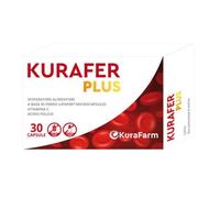 KuraFarm Integratore Kurafer Plus ferro e vitamina C, 30 capsule