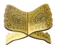 Kuran, supporto per libri in legno, pieghevole, corano, sacro, supporto per la bibbia, per il libro di preghiera musulmano, decorazione da tavolo